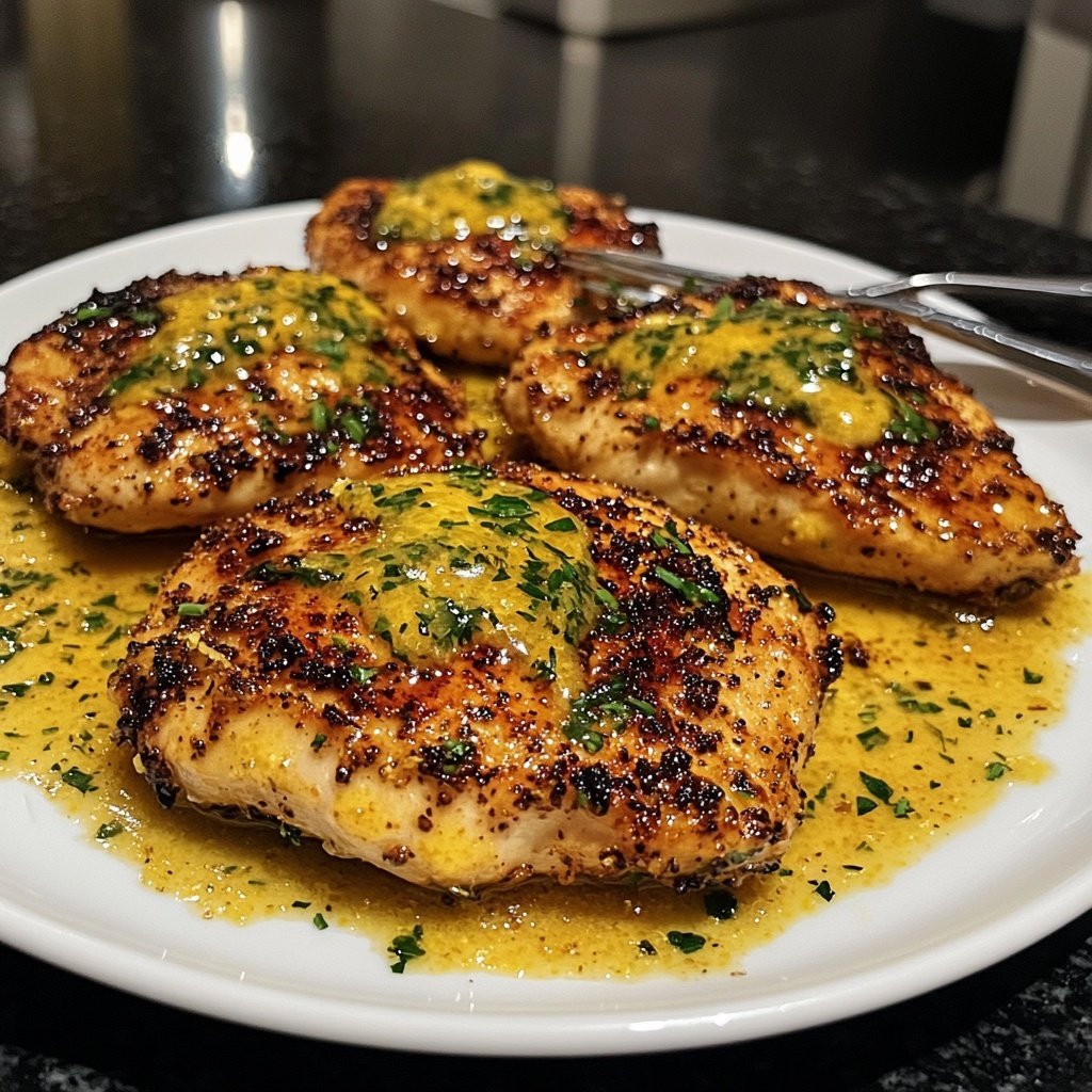 Hähnchenbrust mit Zitronenbutter