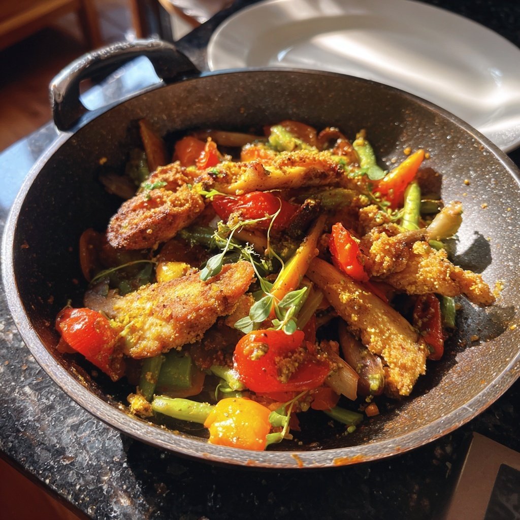 Mittagessen aus der Pfanne