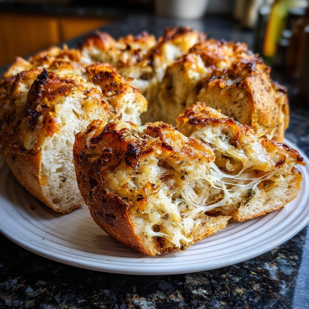 Zwiebel Zupfbrot Aus Der Kastenform
