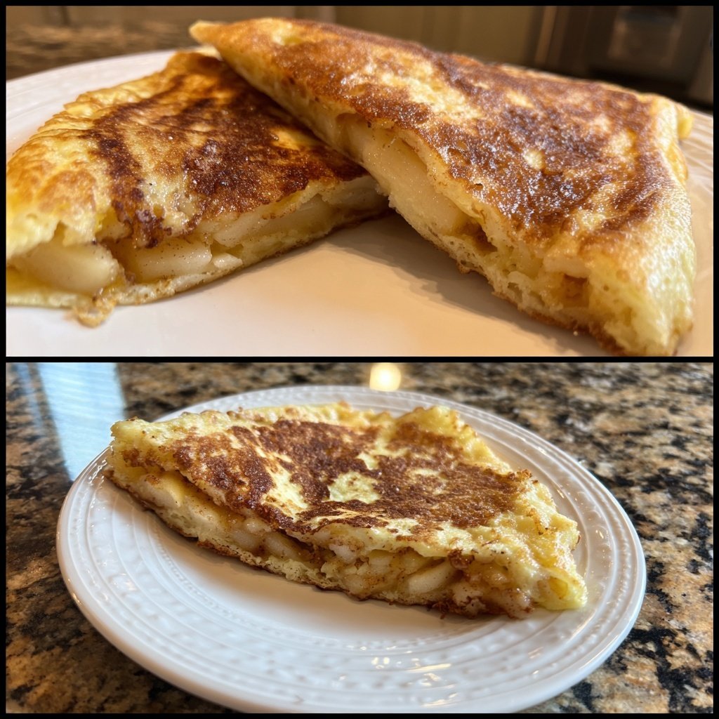 Pfannkuchen mit Apfel-Zimt-Füllung