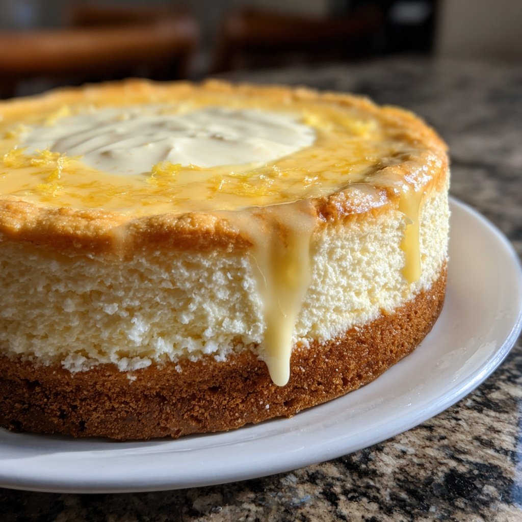 Zitronenkuchen mit Zitronenquark