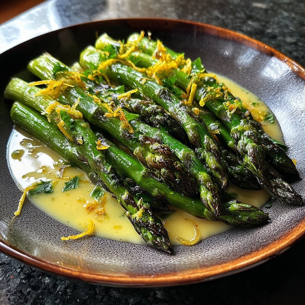 Grüner Spargel Mit Zitronen Sauce