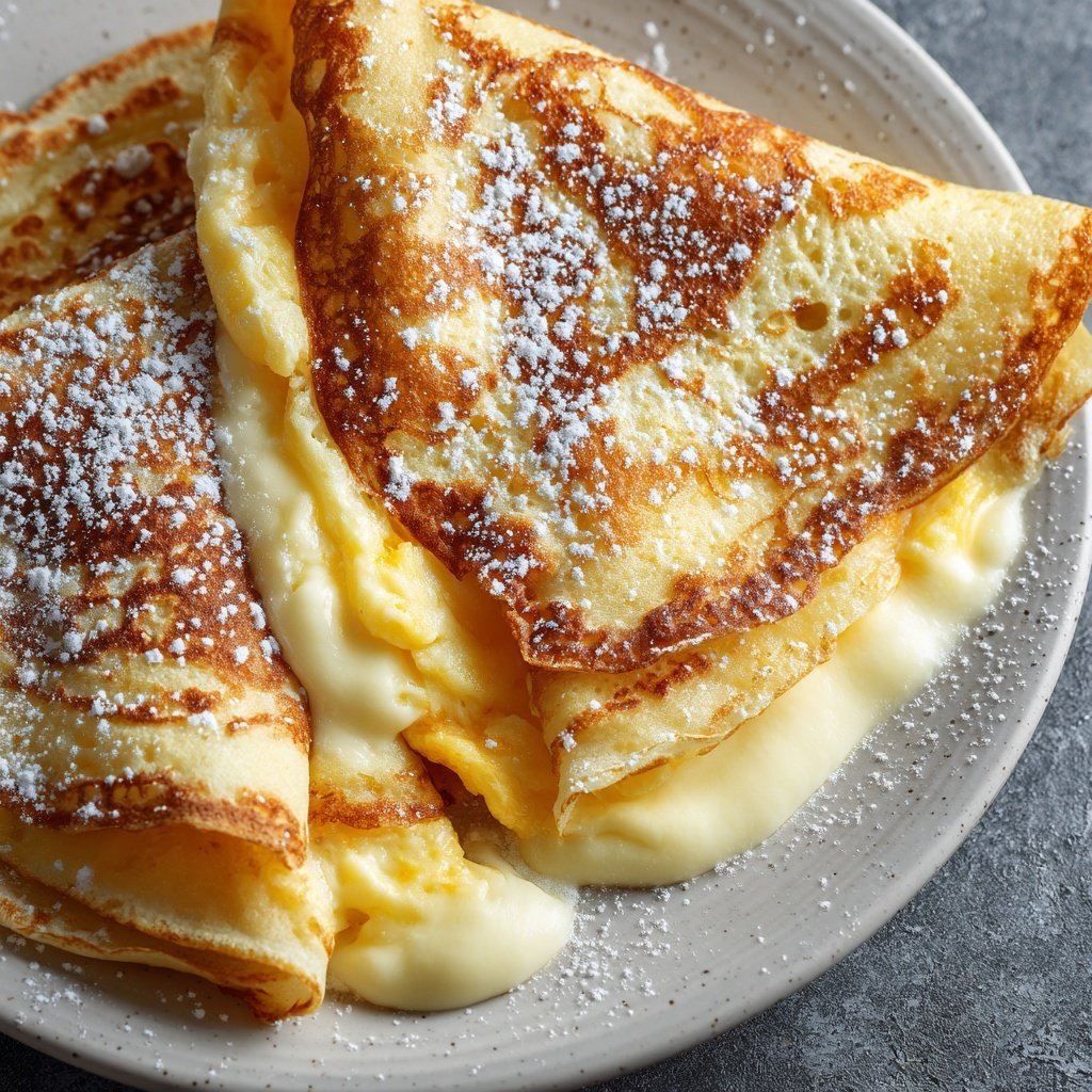 Pfannkuchen mit Vanillequark