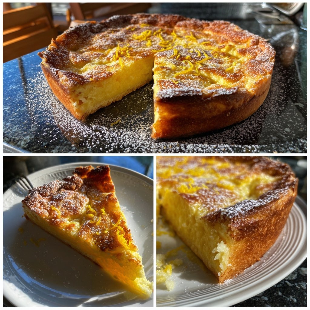 Käsekuchen mit Zitronenabrieb und Quark