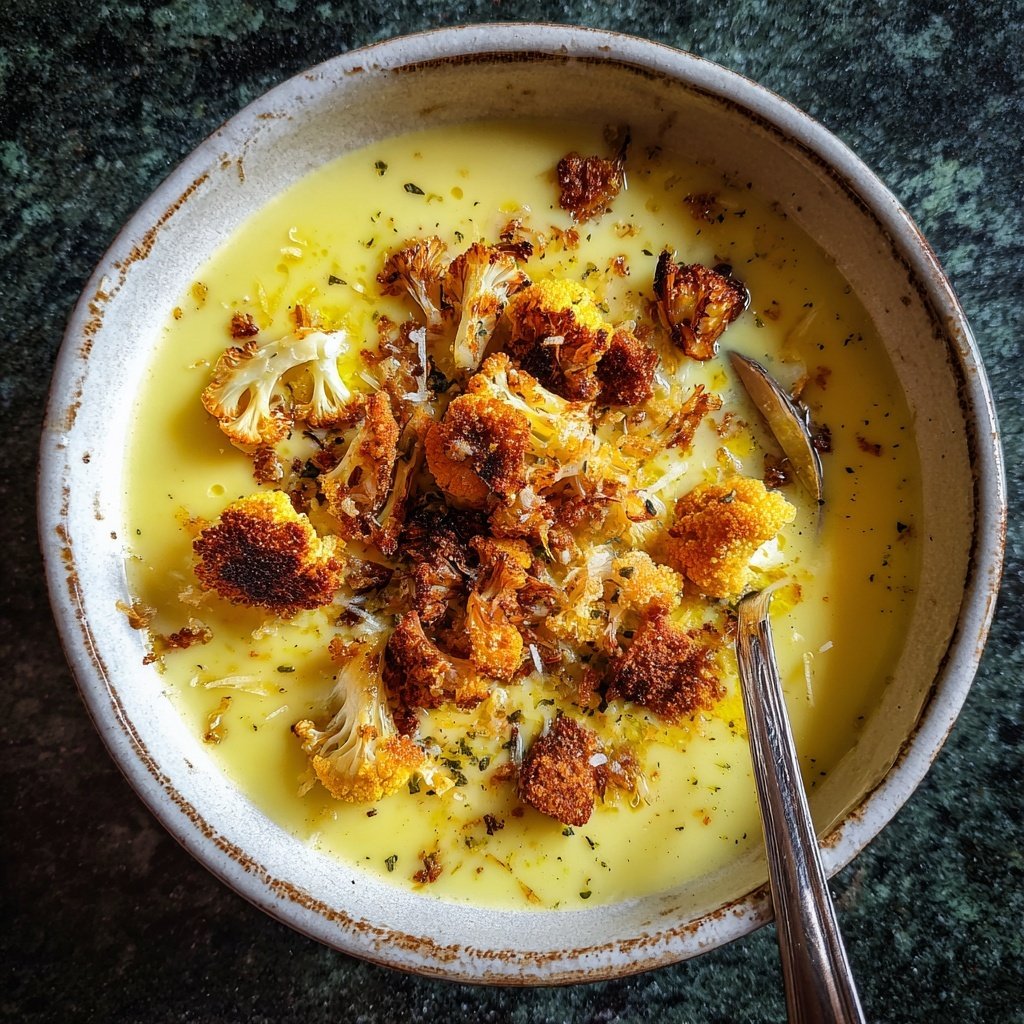 Blumenkohl Suppe Mit Ingwer