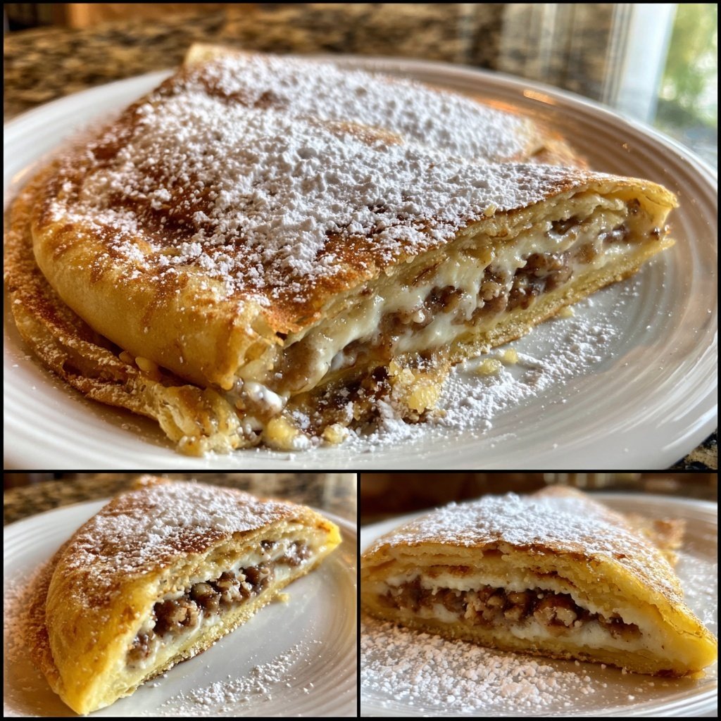 Pfannkuchen mit Nussfüllung