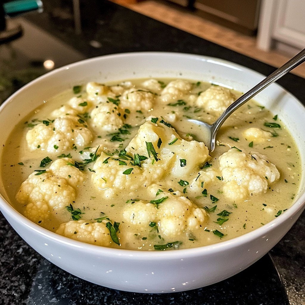 Blumenkohlsuppe ohne Aufwand