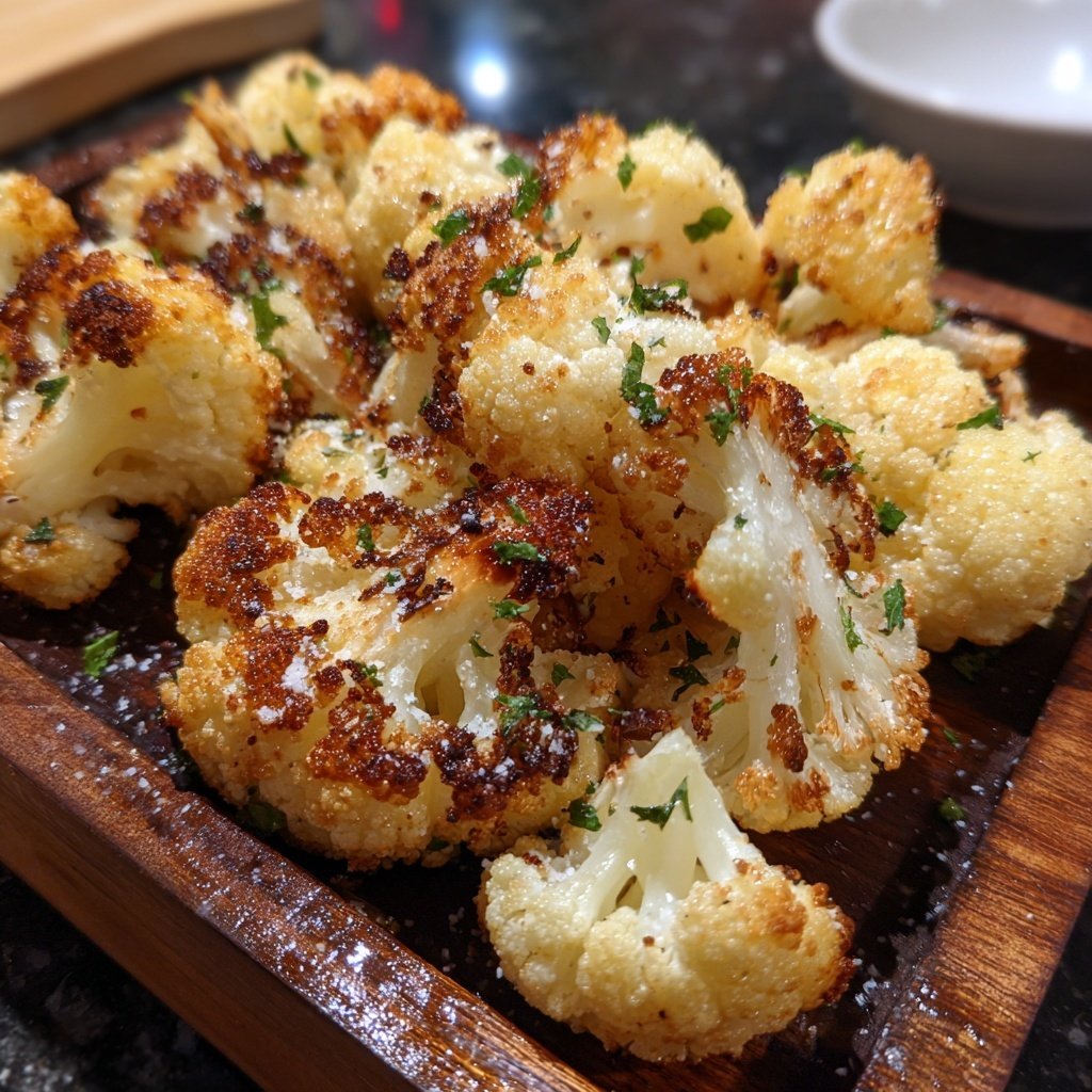 Blumenkohl aus dem Airfryer mit Kräutern