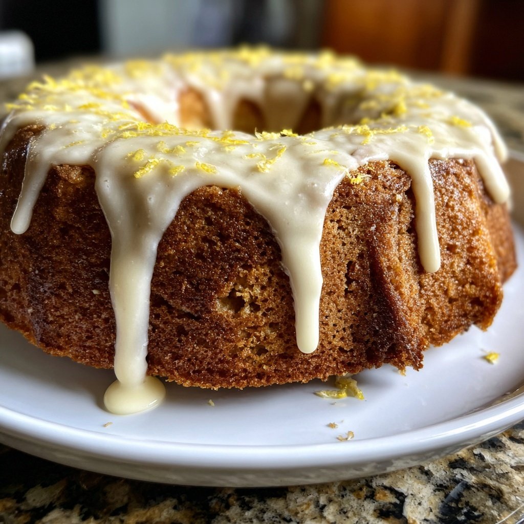 Zitronenkuchen mit Joghurtglasur