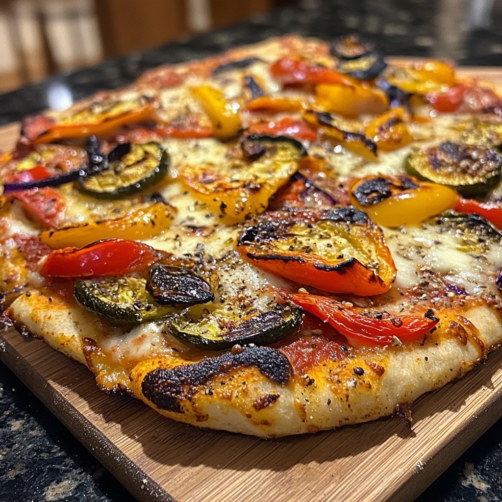 Pizza mit Grillgemüse