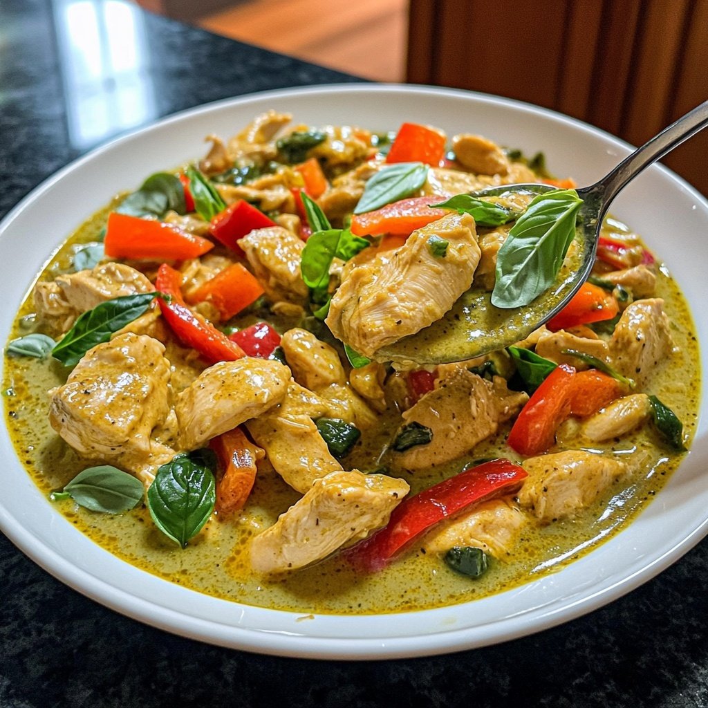 Thai Grünes Curry mit Hähnchen