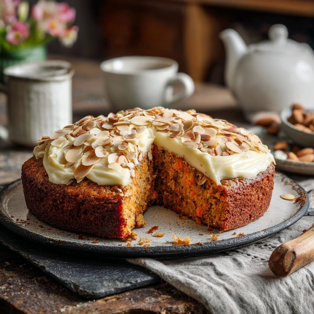 Karottenkuchen Mit Mandel Mehl