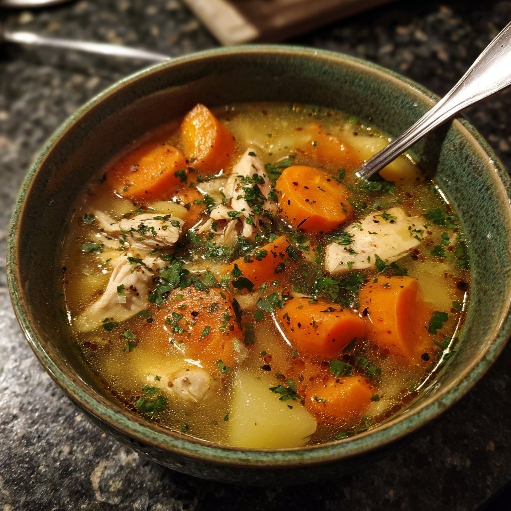 Kalorienarme Hähnchen Suppe