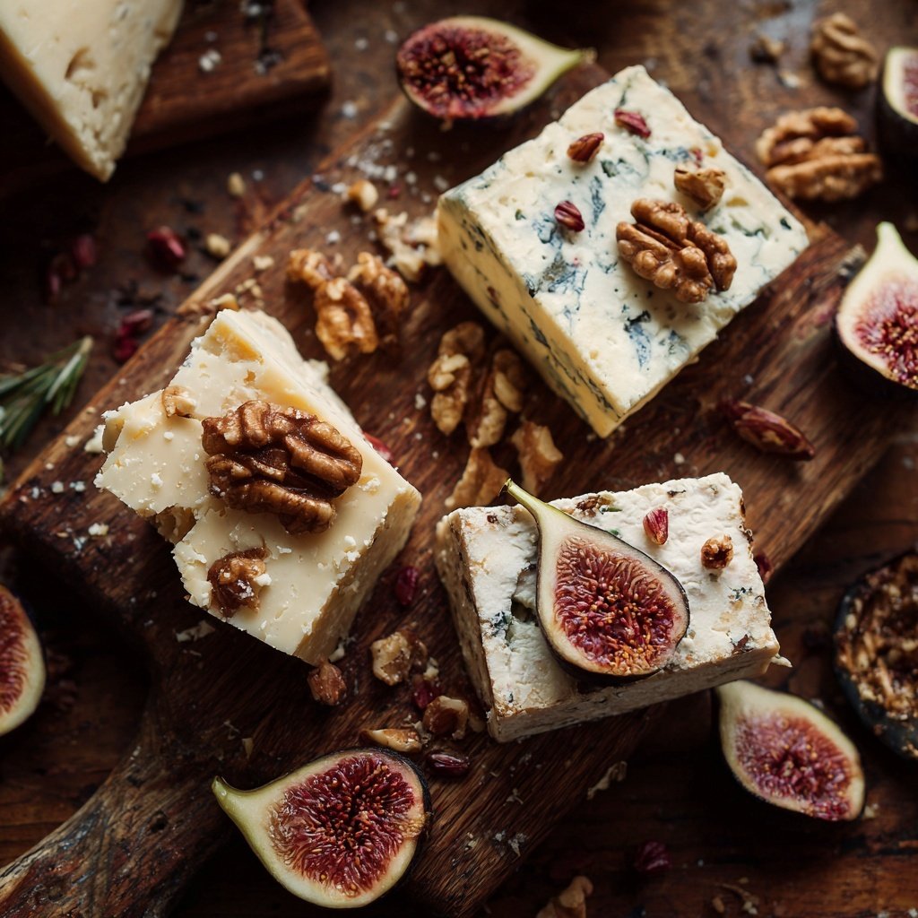 Valentins-Käseplatte mit Feigen