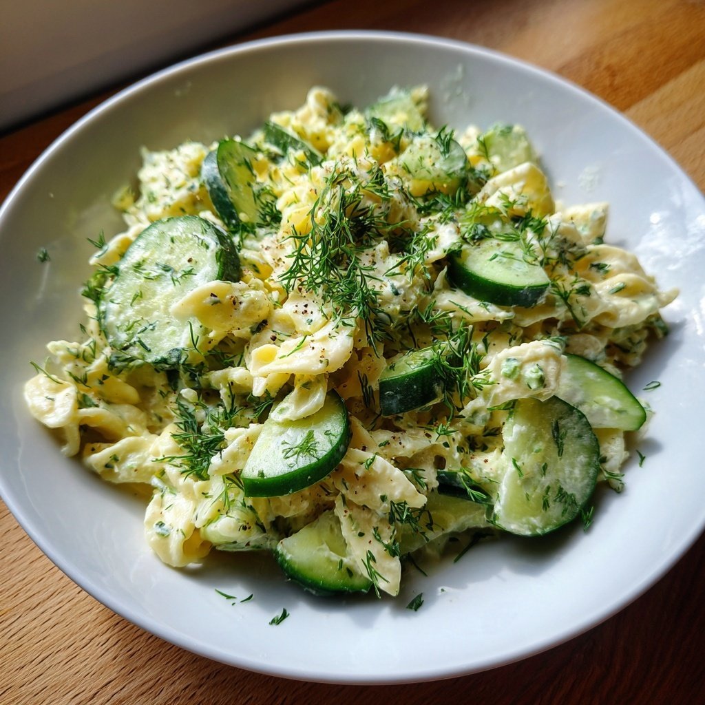 Nudelsalat Mit Gurke Und Dill