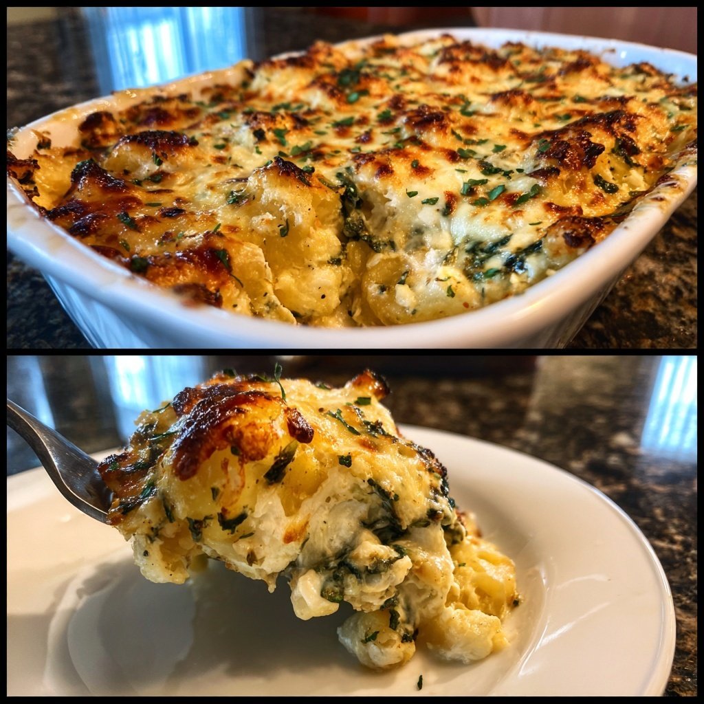 Abendessen mit Auflauf