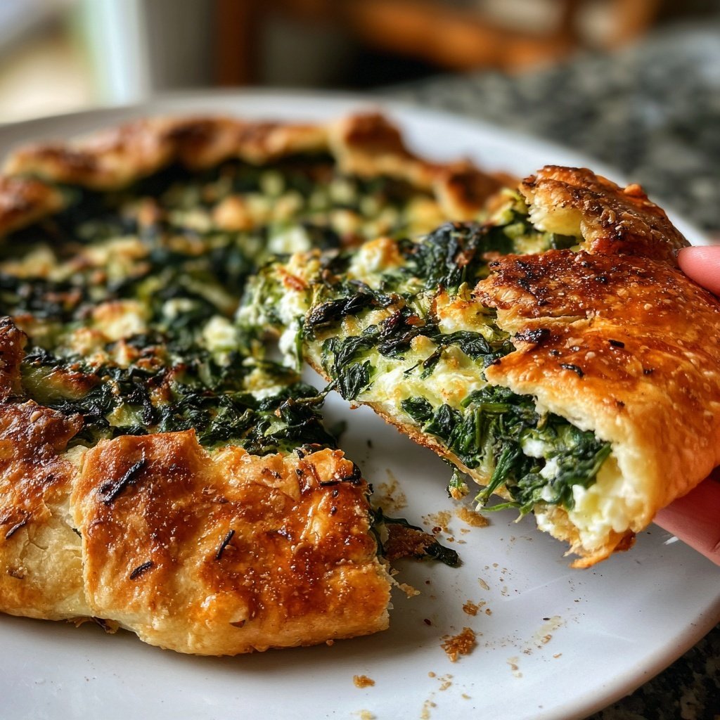 Spinat-Feta-Galette