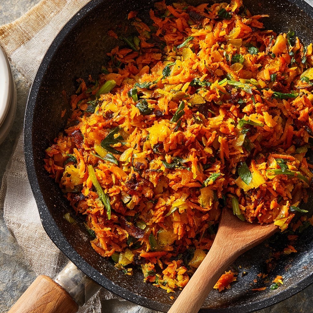Karotten Reis Pfanne